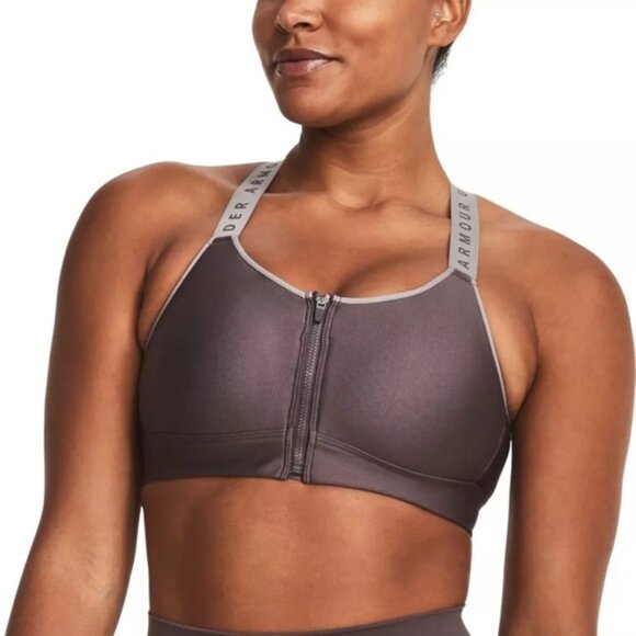 Under Armour Women’s UA Infinity High Zip Sports Bra (Size: XL)(NWT) - Picture 1 of 16